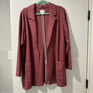 Nordstrom Caslon Raspberry Pink Blazer Size 2X